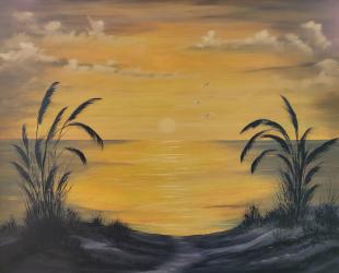 Bob Ross Abends am Strand Bob Ross Abends am Strand